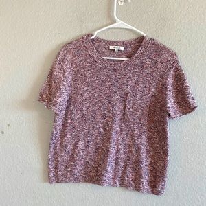 Madewell Cropped Short Sleeve Sweater Size Medium